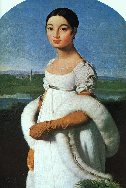 Jean-Auguste Dominique Ingres Portrait of Mlle.Riviere oil painting image